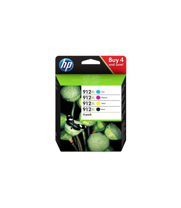 Original  HP 912xl Black, Cyan, Magenta, Yellow Combo Pack