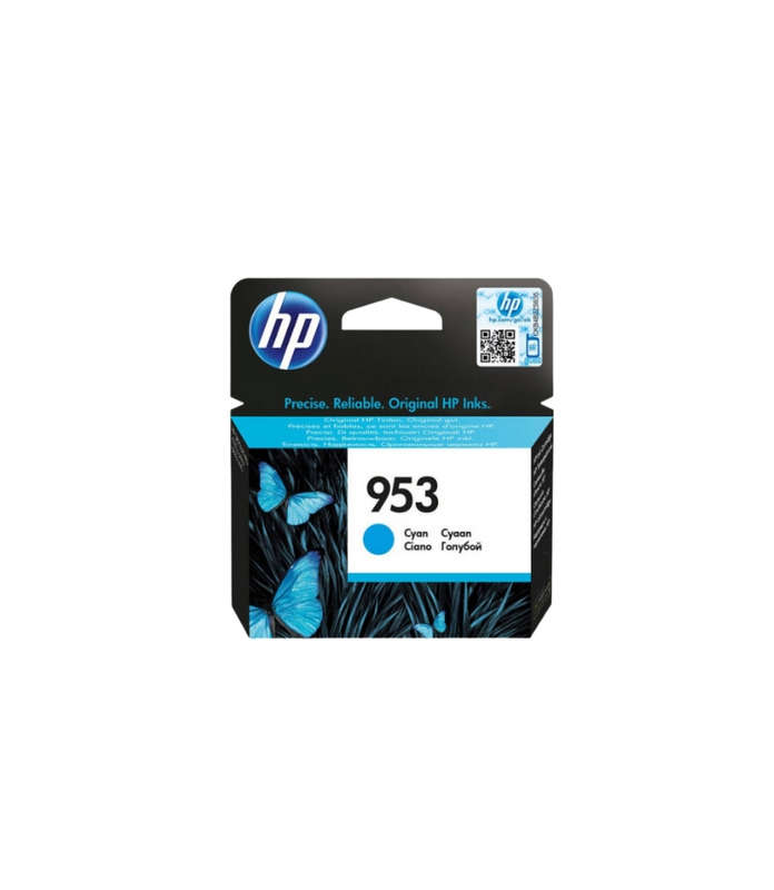 Original HP 953 Cyan Standard Yield Printer Ink Cartridge  F6U12AE Single-pack