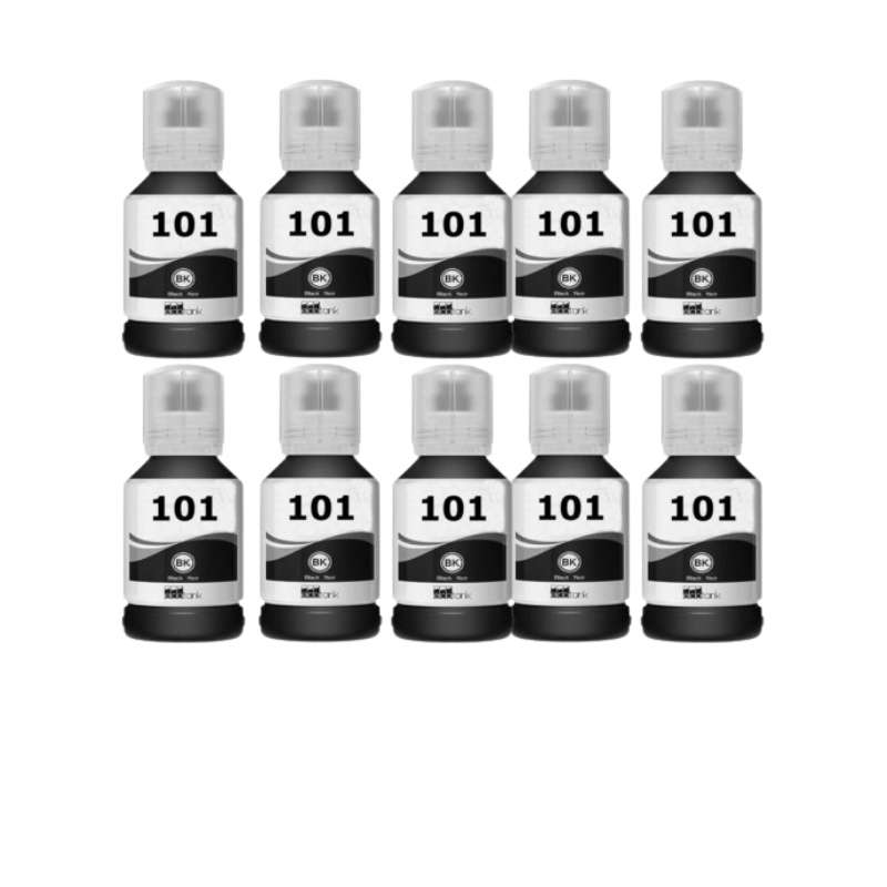 Compatible Epson 101 Ecotank ink bottle Black Combo X10