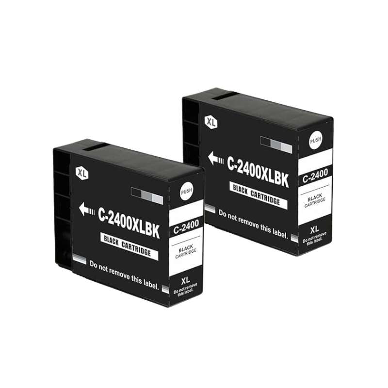 Compatible Canon 2400XL Ink Cartridge Black Combo X2