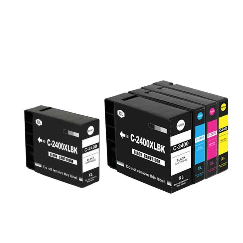 Compatible Canon 2400XL Ink Cartridge Black,Cyan,Magenta,Yellow Combo +1 Black