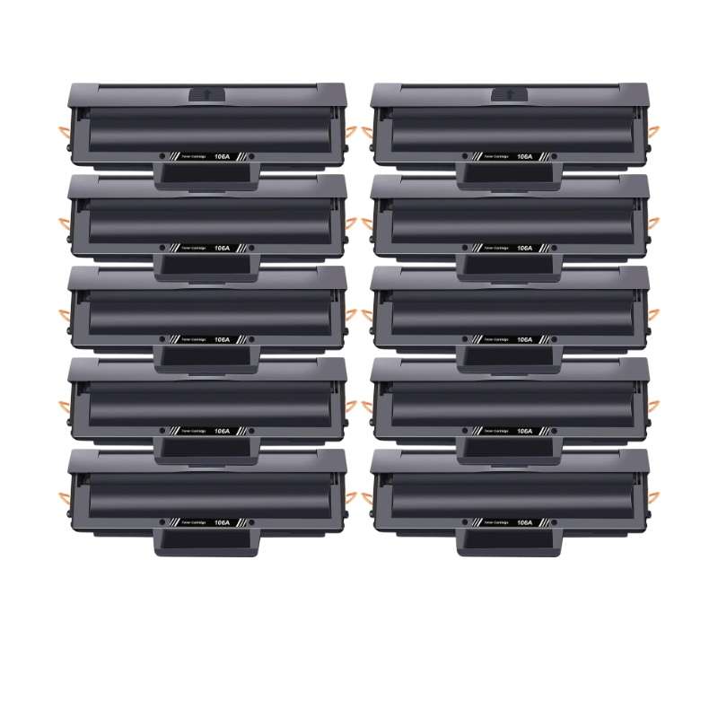 Compatible HP 106A/1106A Toner Cartridge Black,Cyan Combo X10