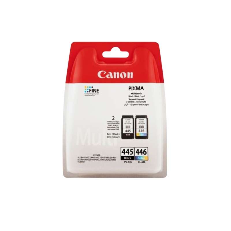 Original Canon 445/446 Ink Cartridge Black&amp;Colour Combo