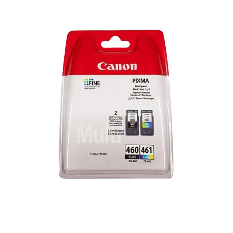 Original Canon 460/461 Ink Cartridge Black&amp;Colour Combo