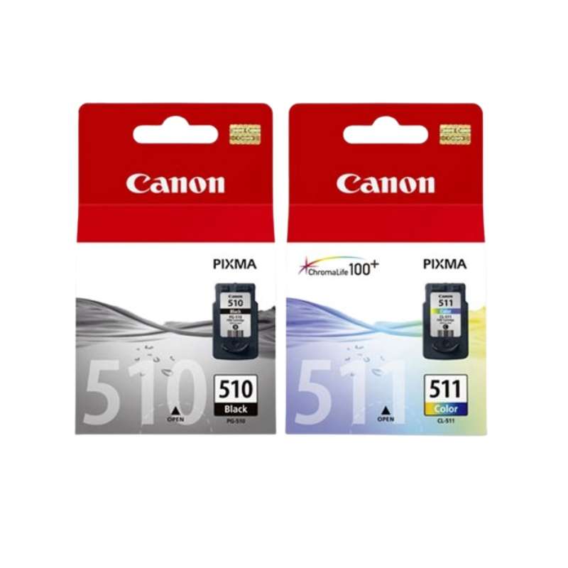 Original Canon 510/511 Ink Cartridge Black&amp;Colour Combo