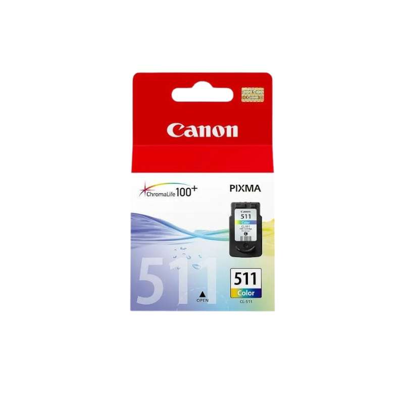 Original Canon 511 Ink Cartridge Tri-Colour Single Pack