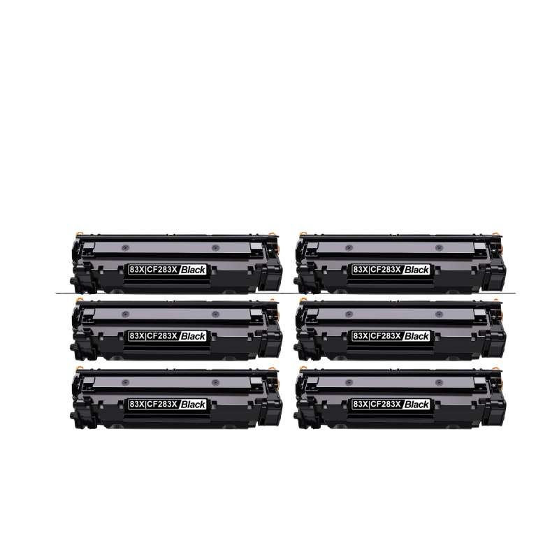 Compatible Canon 737X/283X Toner Cartridge Black Combo X6