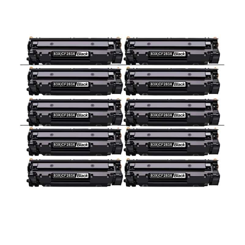 Compatible Canon 737X/283X Toner Cartridge Black Combo X10