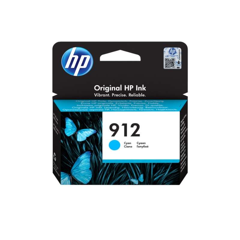 Original HP 912 Cyan Printer Ink Cartridge Single Pack