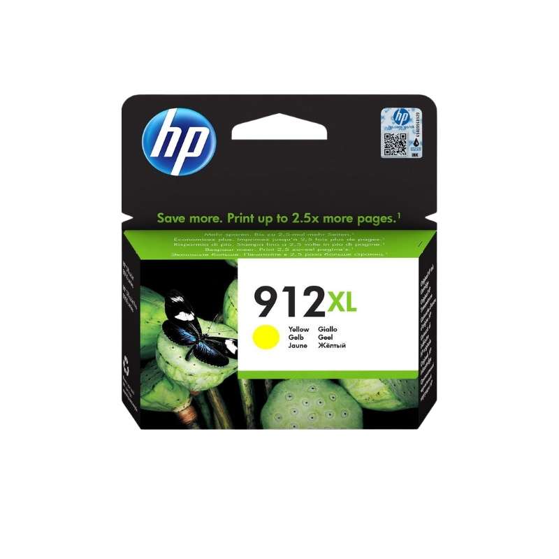 Original HP 912XL  Yellow Printer Ink Cartridge Single Pack