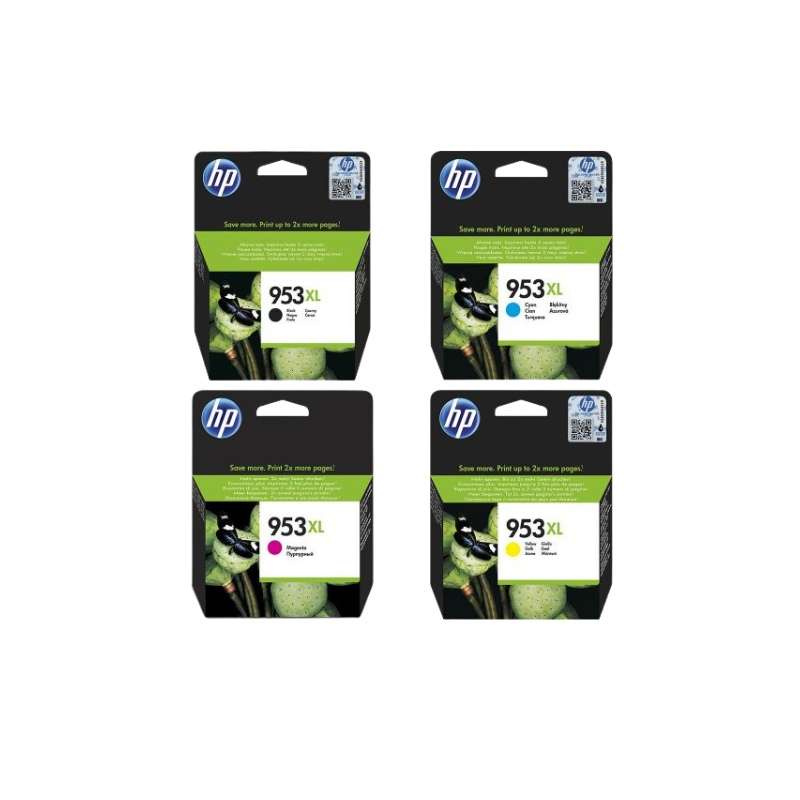 Original HP 953XL Black,Cyan,Magenta,Yellow Printer Ink Cartridge Combo