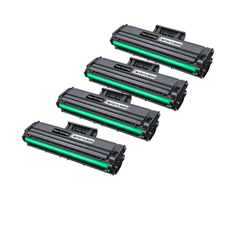Compatible Samsung MLT-D111L/MLT111L Toner Cartridge Black Combo X4
