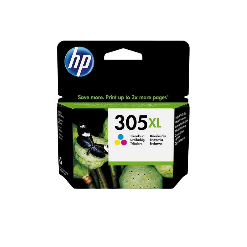 Original HP 305XL Tri-Colour Printer Ink Cartridge Single-pack