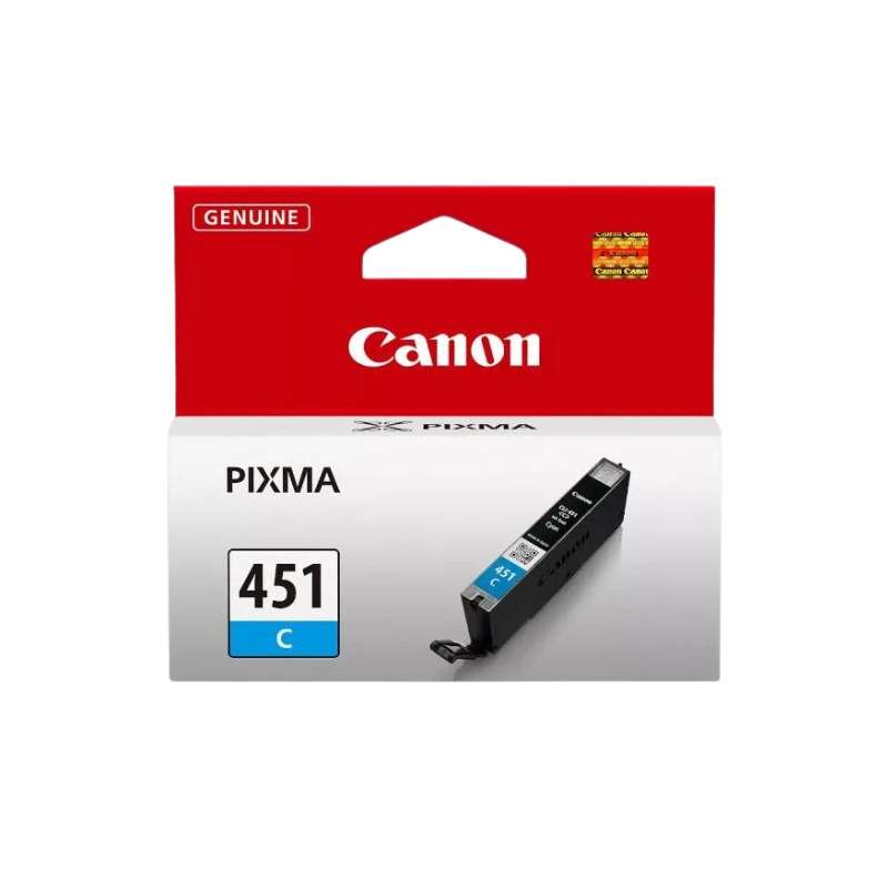 Original Canon CLI-451C Cyan Printer Ink Cartridge 6524B001 Single-pack