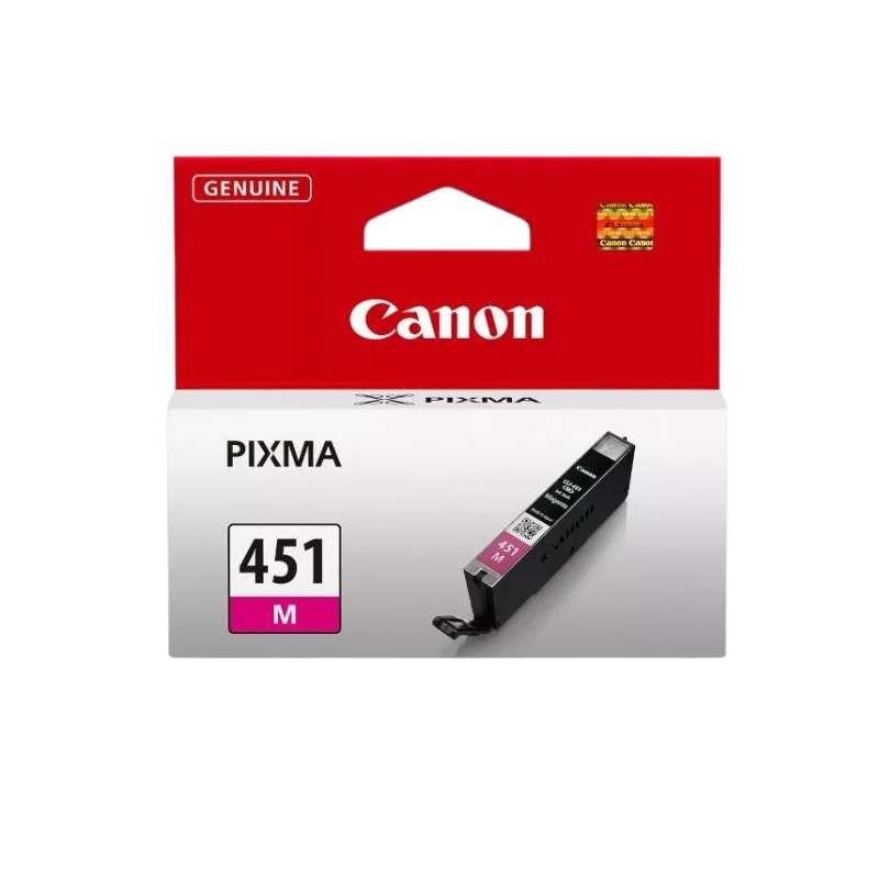 Original Canon CLI-451M Magenta Printer Ink Cartridge 6525B001 Single-pack