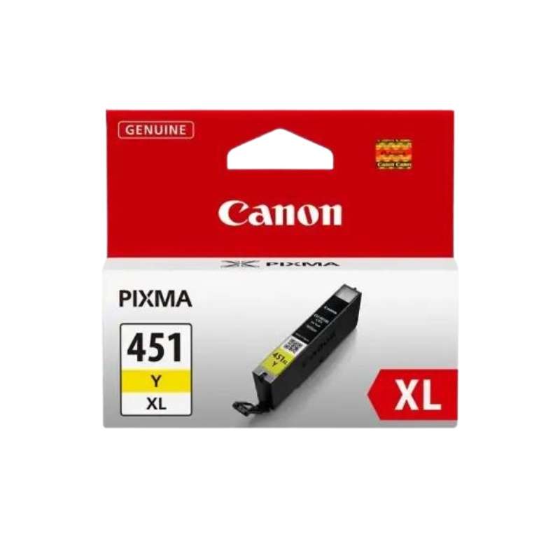 Original Canon CLI-451Y XL Yellow Printer Ink Cartridge 6475B001 Single-pack