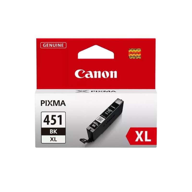 Original Canon CLI-451BK XL Black Printer Ink Cartridge 6472B001 Single-pack