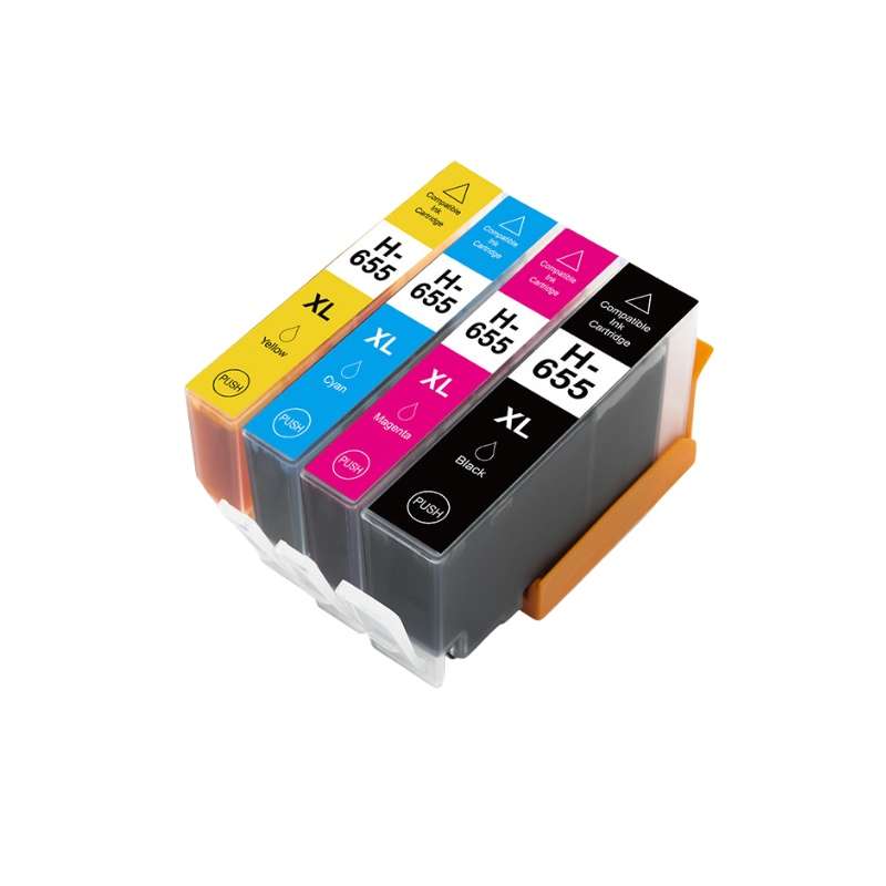 Compatible HP 655XL Ink Cartridge Black and Colour Combo