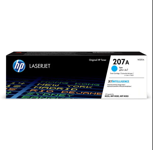 Original HP # 207A Cyan LaserJet Toner Cartridge - Color LaserJet Pro M225/MFP M283