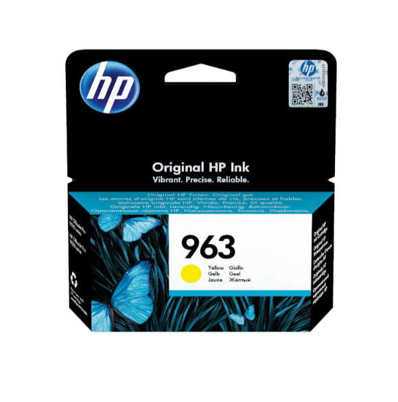 Original HP # 963 Yellow Original Ink Cartridge - OfficeJet 9013/9023