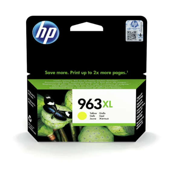 Original HP # 963XL High Yield Yellow Original Ink Cartridge - OfficeJet 9013/9023