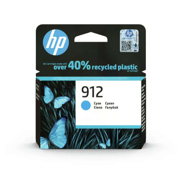 Original HP # 912 Cyan Original Ink Cartridge - OfficeJet 8023