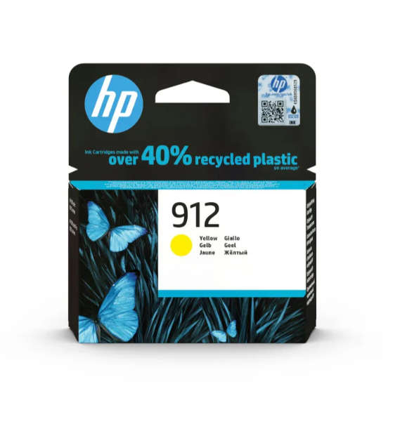 Original HP # 912 Yellow Original Ink Cartridge - OfficeJet 8023
