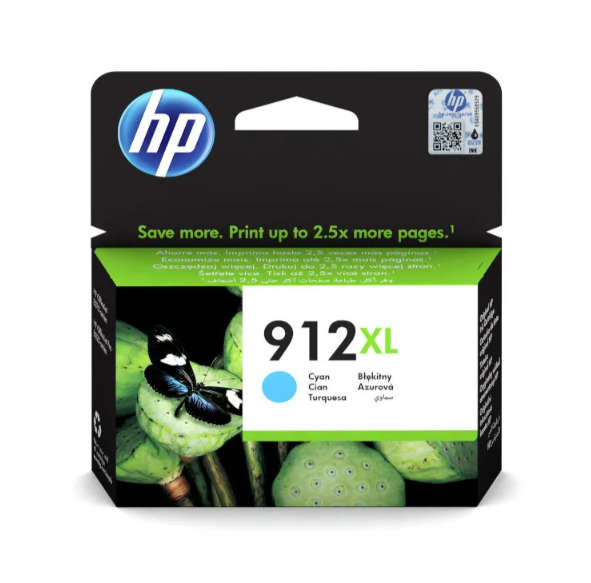 Original HP # 912XL High Yield Cyan Original Ink Cartridge - OfficeJet 8023