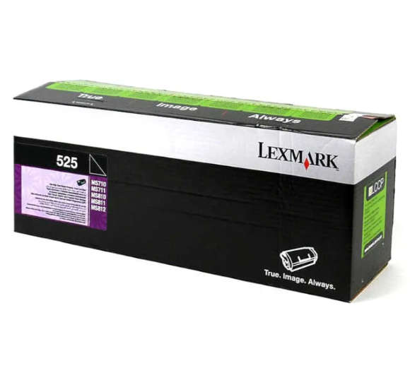 Original LEXMARK 525 MS710 / MS711 / MS810 / MS811 / MS812 Black Standard Yield Toner Cartridge