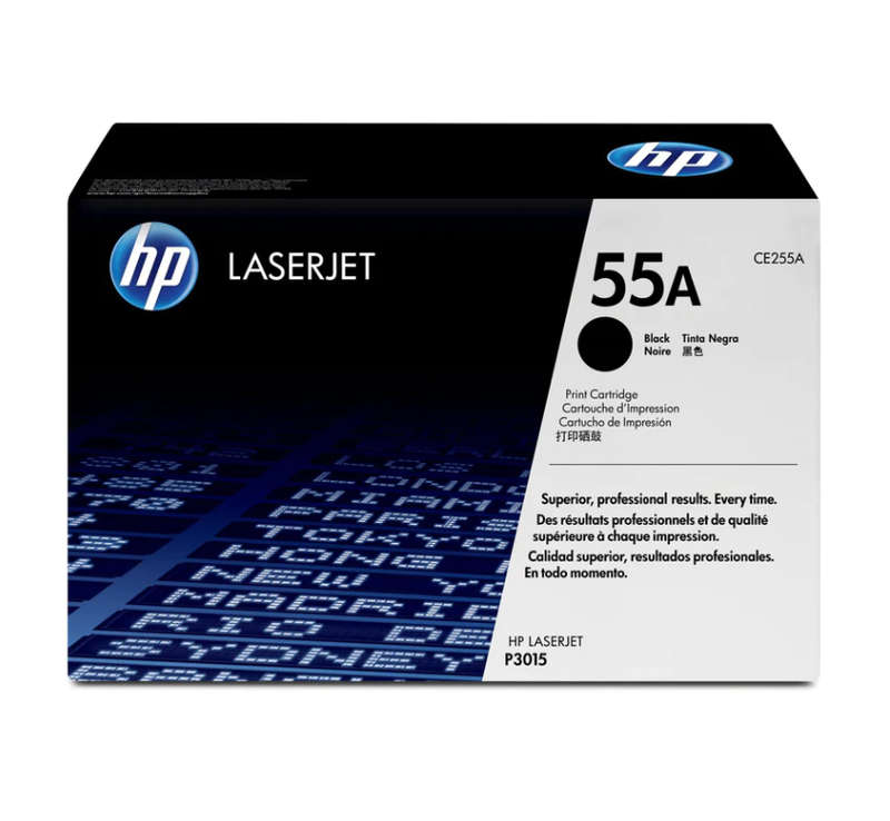 Original HP # 55A LASERJET P3015 BLACK PRINT CARTRIDGE.