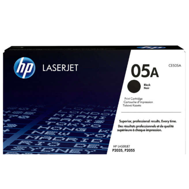 Original HP # 05A LASERJET P2035/P2055 BLACK PRINT CARTRIDGE.