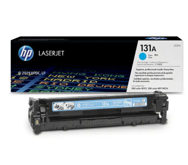 Original HP # 131A CYAN LASERJET TONER CARTRIDGE FOR HP LASERJET PRO 200 COLOR M251/COLOR MFP M27...
