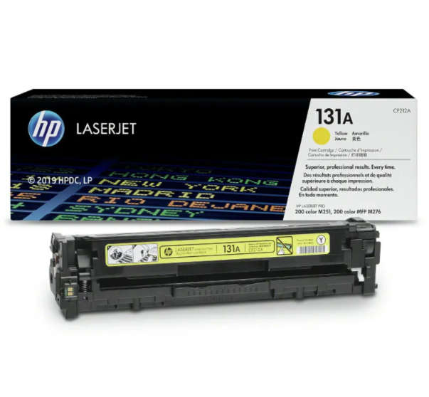 Original HP # 131A YELLOW LASERJET TONER CARTRIDGE FOR HP LASERJET PRO 200 COLOR M251/COLOR MFP M...