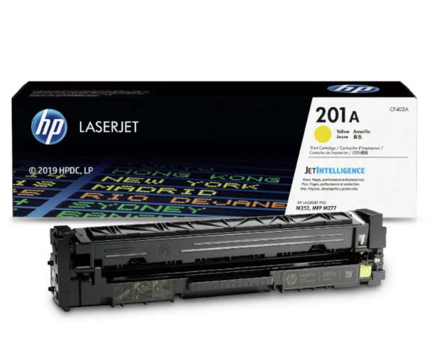 Original HP # 201A YELLOW LASERJET MFP M277/M252 CARTRIDGE.