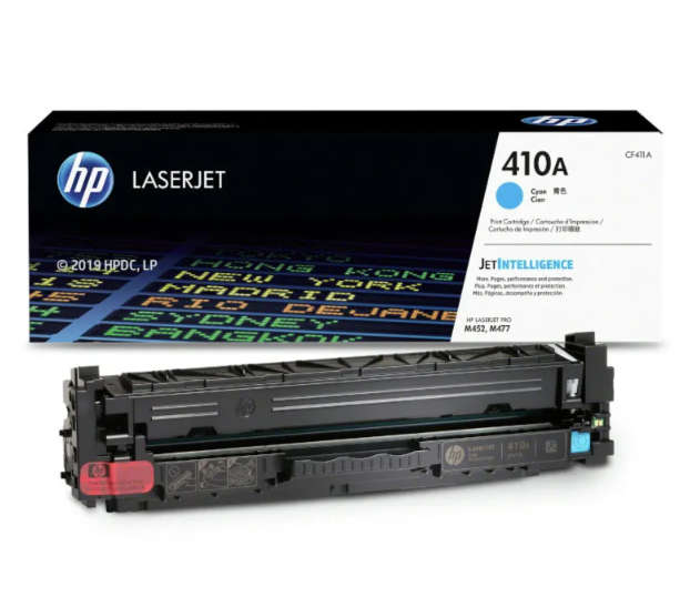 Original HP # 410A CYAN LASERJET M452/MFP M477 CARTRIDGE.