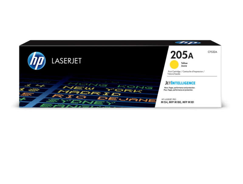 Original HP # 205A Original Yellow LaserJet Toner Cartridge - CLJ MFP M180/M181