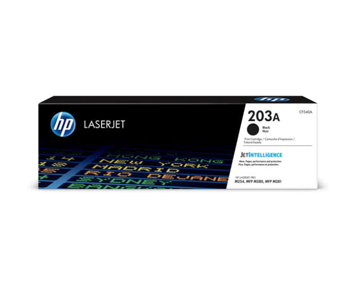 Original HP # 203A Original Black LaserJet Toner Cartridge - LJ Pro M254/MFP 281