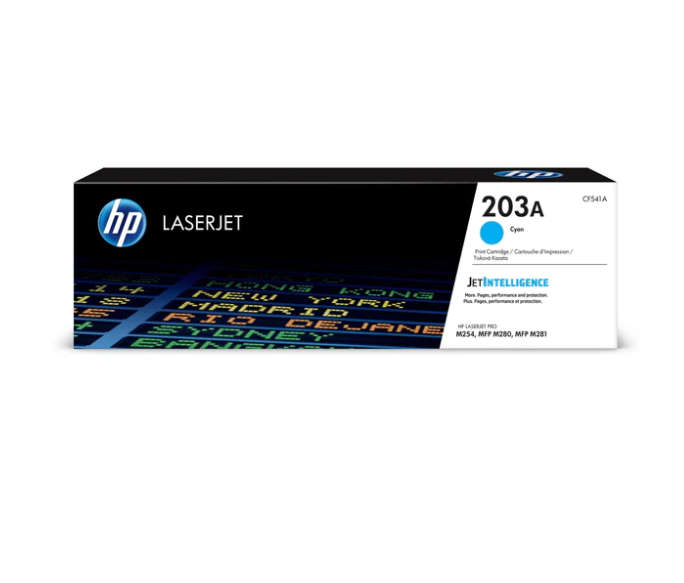 Original HP # 203A Original Cyan LaserJet Toner Cartridge - LJ Pro M254/MFP 281