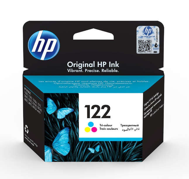 Original HP # 122 TRI-COLOUR INKJET PRINT CARTRIDGE