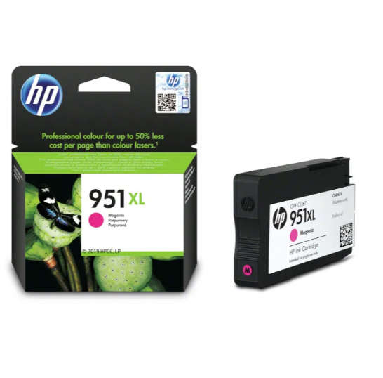 Original HP # 951XL MAGENTA OFFICEJET INK CARTRIDGE - OfficeJet Pro 8100 ePrinter series, OfficeJ...
