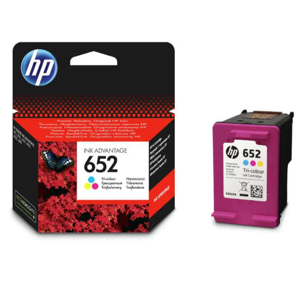 Original HP # 652 TRI COLOUR INK CARTRIDGE - IA 3835/Deskjet 2135