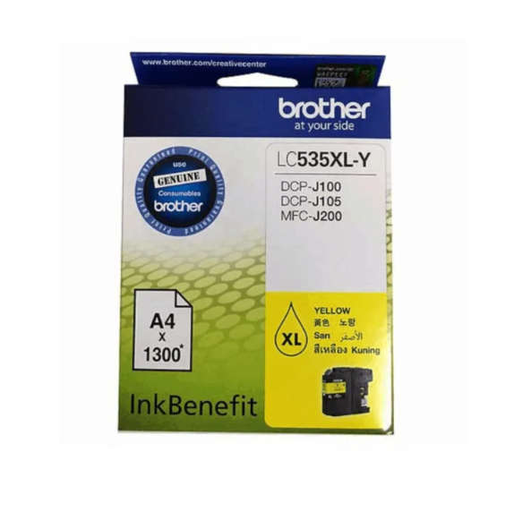 Original BROTHER HIGH YIELD YELLOW INK CARTRIDGE - DCPJ105