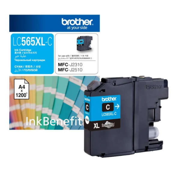 Original BROTHER HIGH YEILD CYAN INK CARTRIDGE - MFCJ3520 / MFCJ3721