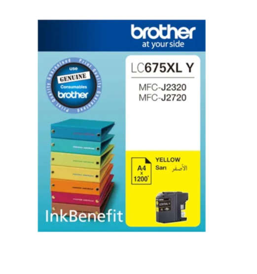 Original BROTHER HIGH YIELD YELLOW INK CARTRIDGE - MFCJ2720/2320 - 1 200 PGS - NEW