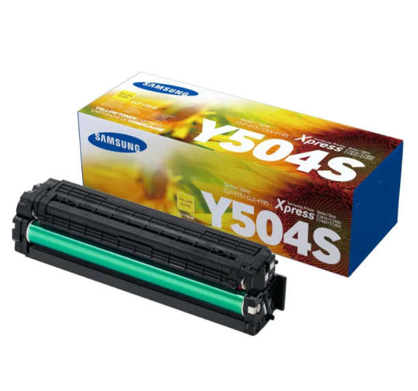 Original Samsung CLT-Y504S Yellow Toner Cartridge