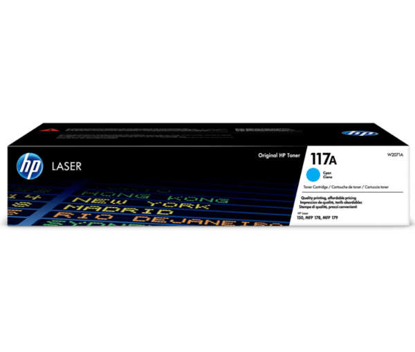 Original HP # 117A Cyan Original Laser Toner Cartridge - Color laser 150a/nw, MFP 178/179