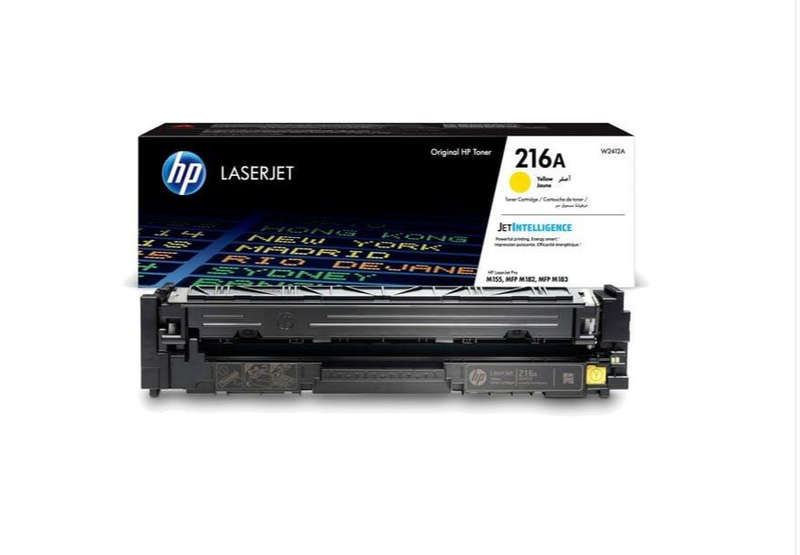 Original HP # 216A Yellow LaserJet Toner Cartridge - HP Color LaserJet Pro MFP M182/M183