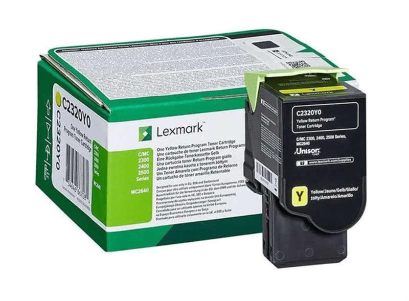 Original Lexmark C2350Y0 Yellow Return Programme Toner Cartridge