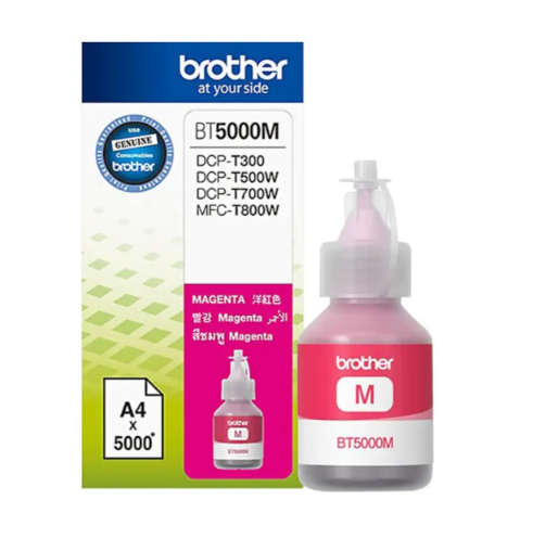 Original BROTHER BT5000 MAGENTA INK FOR DCPT500W DCPT710W MFCJ910DW (5000 PAGE YIELD)