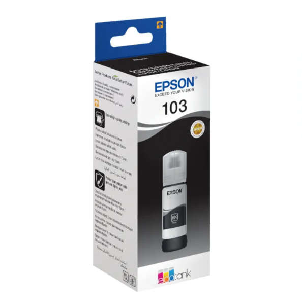 Original EPSON 103 ECOTANK BLACK INK BOTTLE
